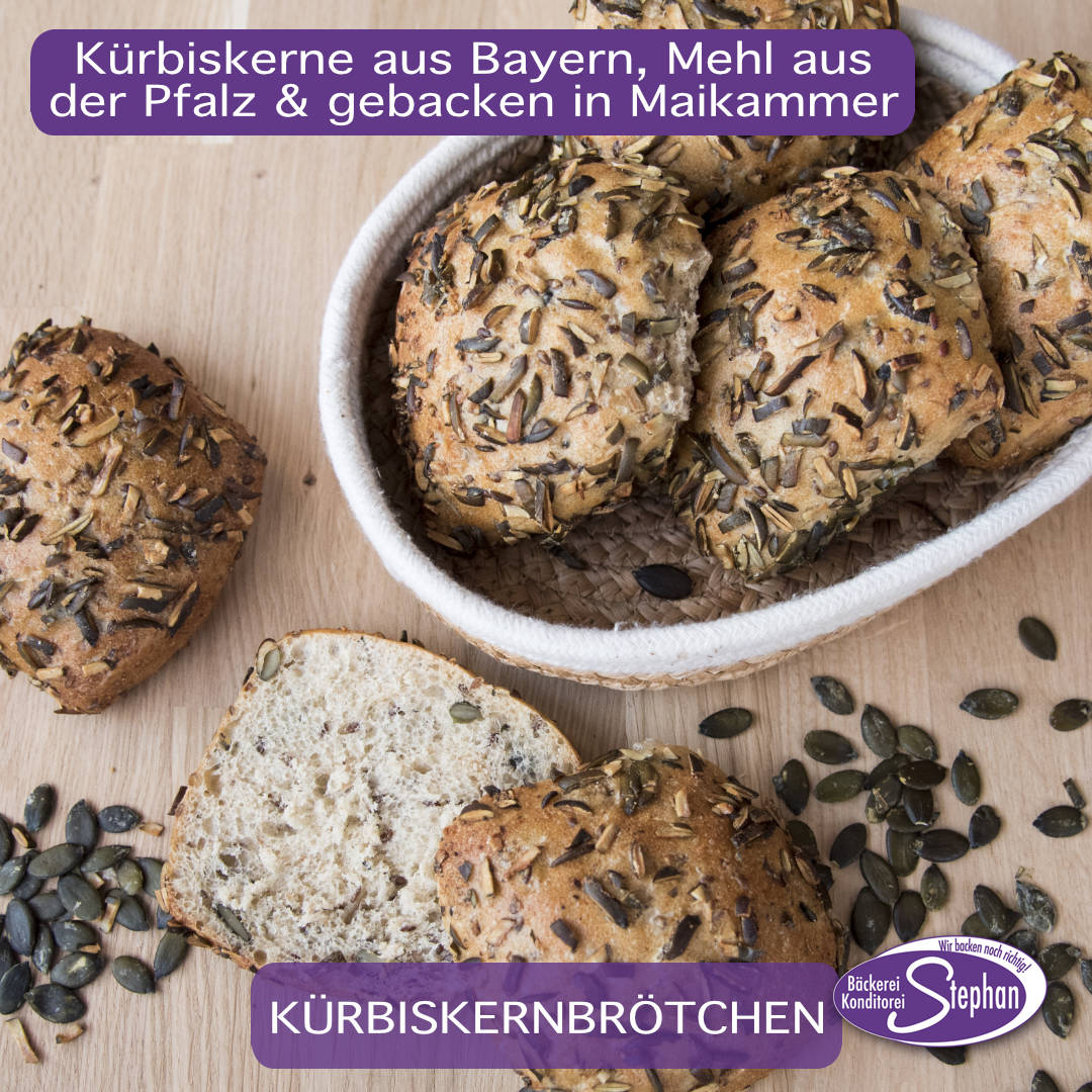 Unsere Kürbiskernbrötchen